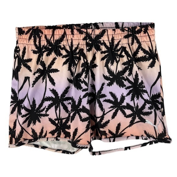 PUMA Palm Tree Print Pull On Short Girls XL‎ - Picture 1 of 6